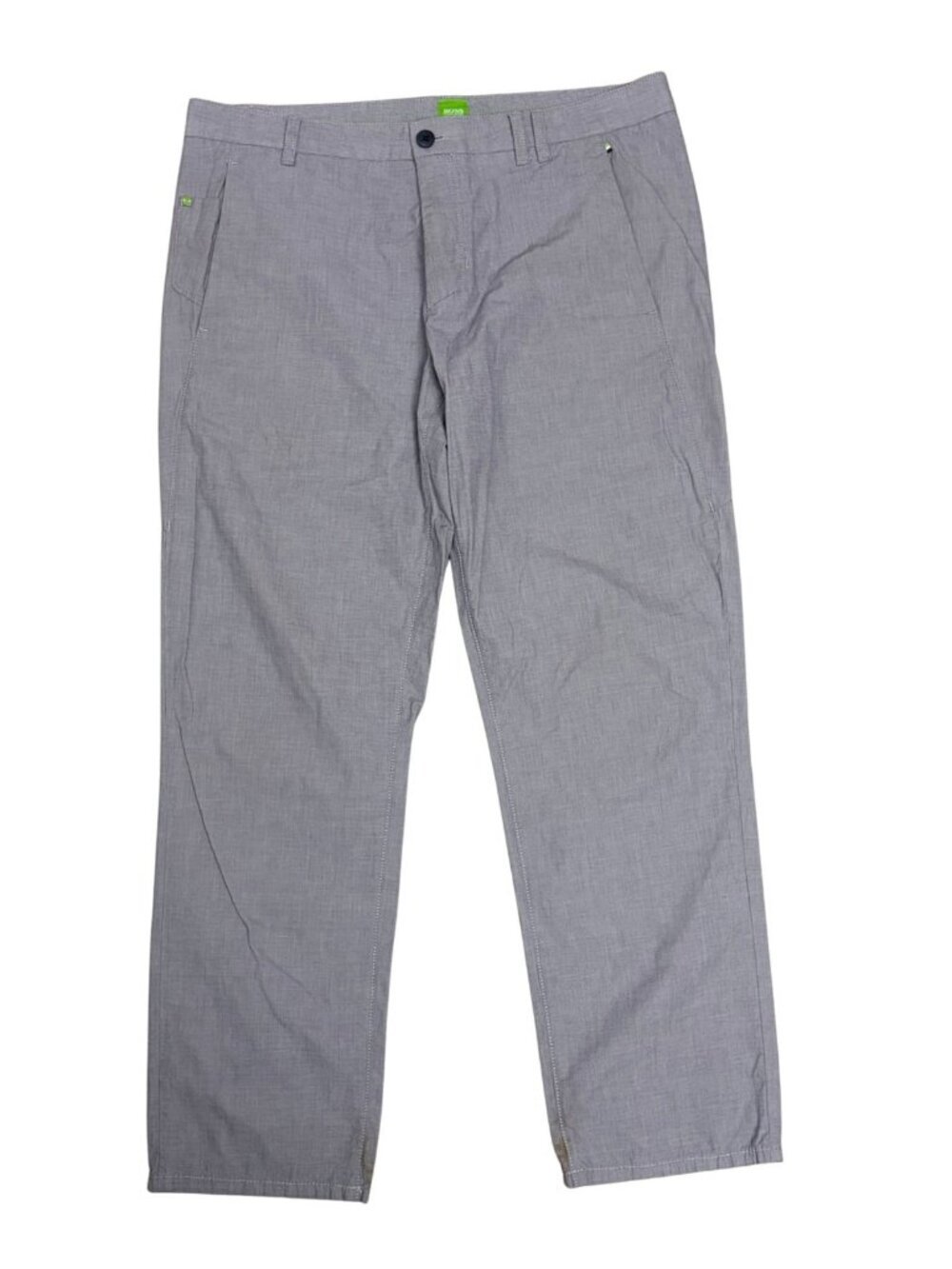 HUGO BOSS Casual Pants Grey Work Business Casual Trousers Mens Large 36x30